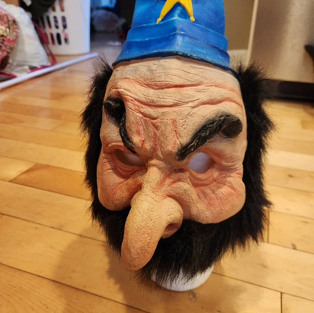 Rubber Halloween costume mask English police bobbie for adult